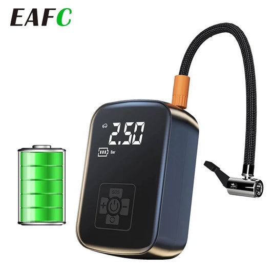 Portable Wireless Tire Inflator Pump 150 PSI with LED Light